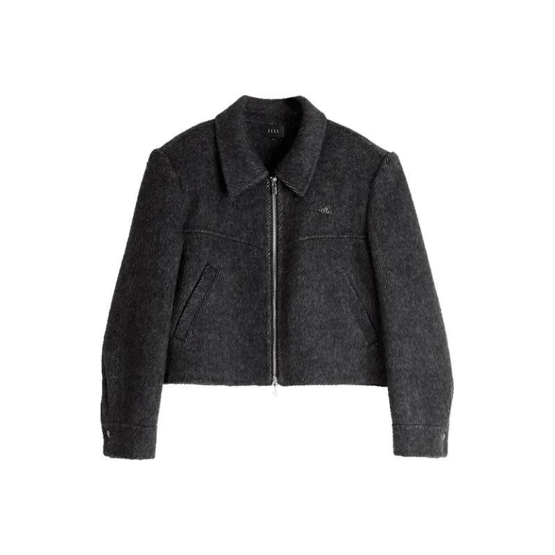 ELLE 2024 Fall And Winter Coats Women's Dark Gray-0