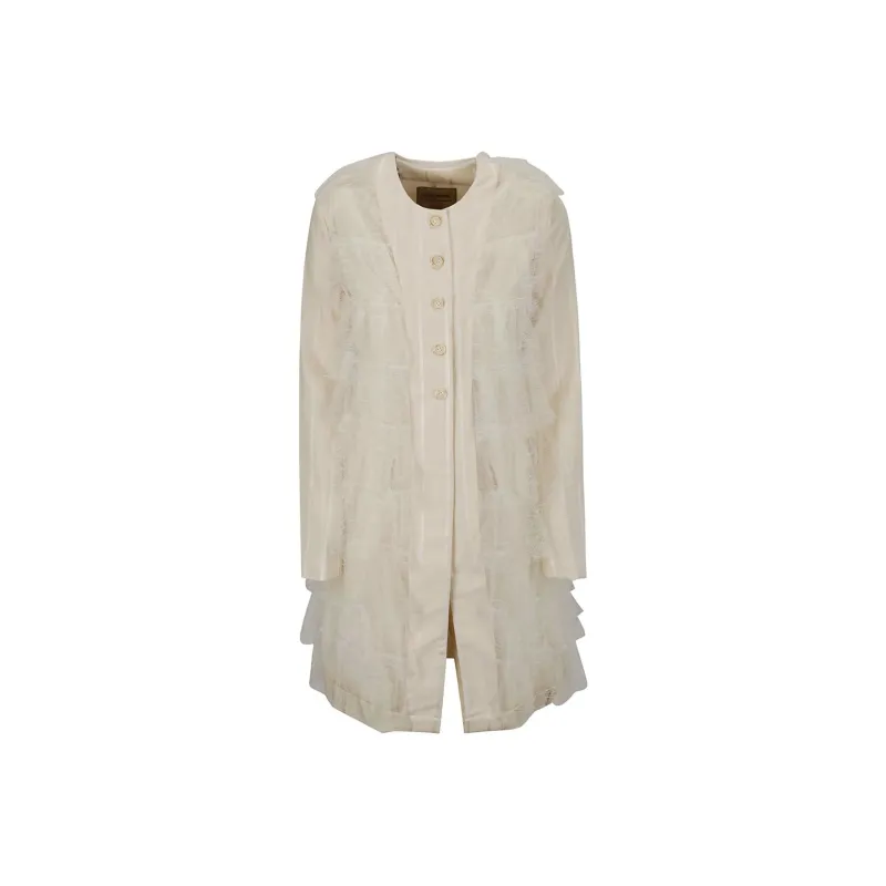UMA WANG Layered Single breasted Coat-0
