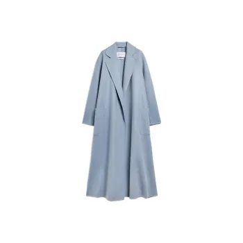 MaxMara SS23 Velvet feel Coat Women's Light Blue