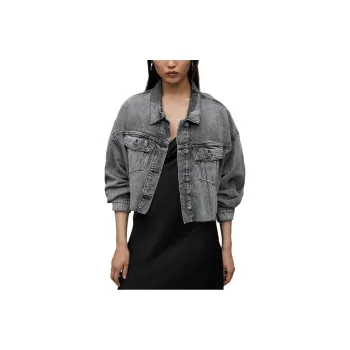 ALLSAINTS Denim Jackets Women's Gray