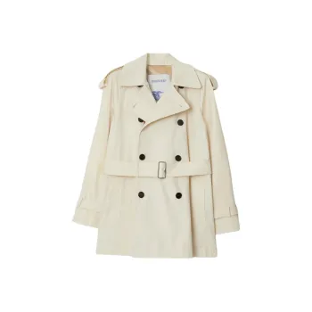 Burberry Double Breasted Belted Trench Coat