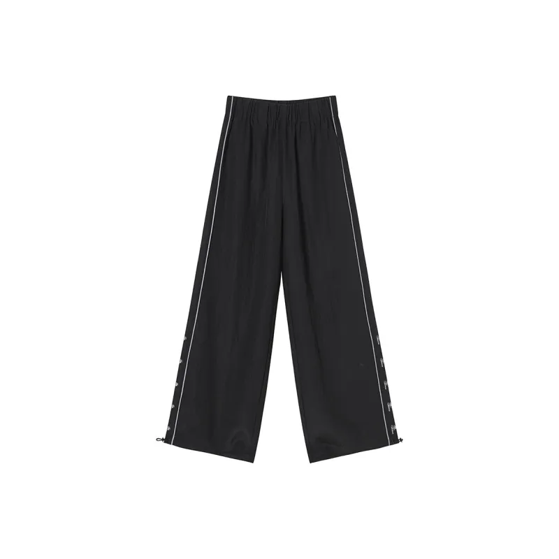 Qee X SEENFAAN Casual Pants Women's Black-0