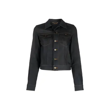SAINT LAURENT FW21 Jackets & Coats Women's Blue