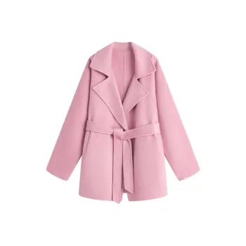 MOSIIMORII Coats Women's Peach Pink