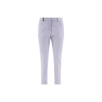 PESERICO Cropped Cigarette Trousers