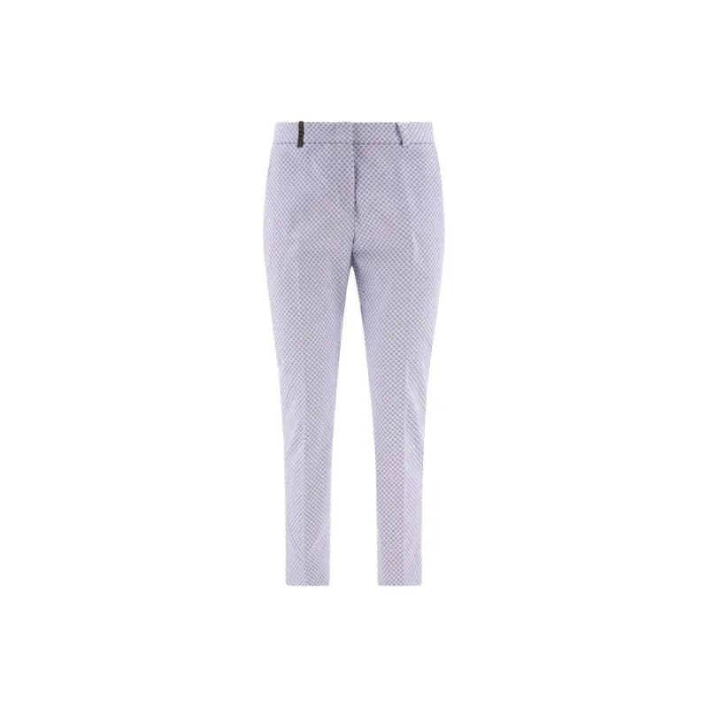 PESERICO Cropped Cigarette Trousers-0