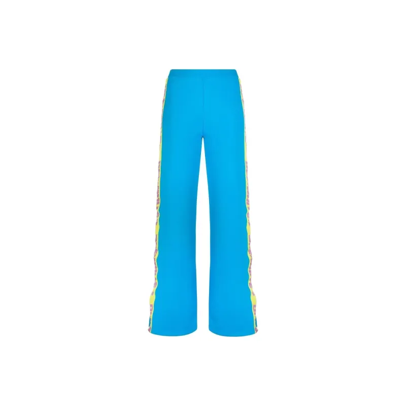 OFF WHITE Athletic Logo Banded Split Pants Blue-0
