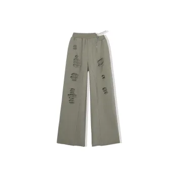 LA CRAWFISH Straight Casual Pants Women's Army Green
