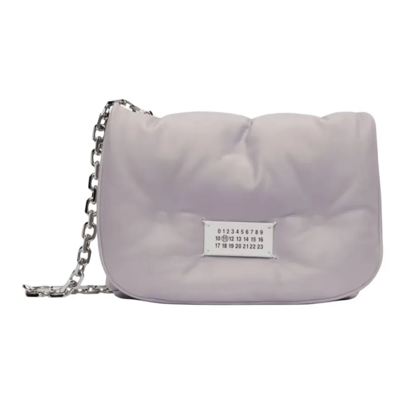 Maison Margiela Glam Slam Leather Shoulder Bag Mini Women's Light Purple-0