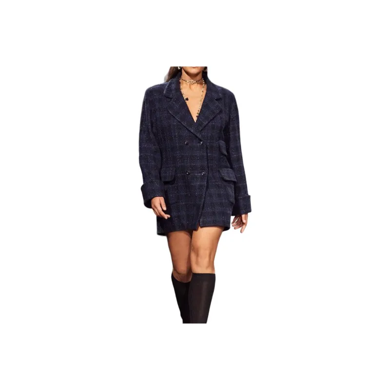 CHANEL 24 Spring And Summer Business Suits Coats Women's Marine Blue-0