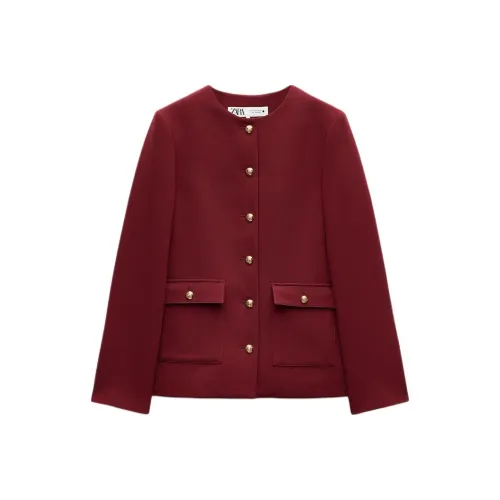 ZARA ZW Series Business Suit Women's Burgundy