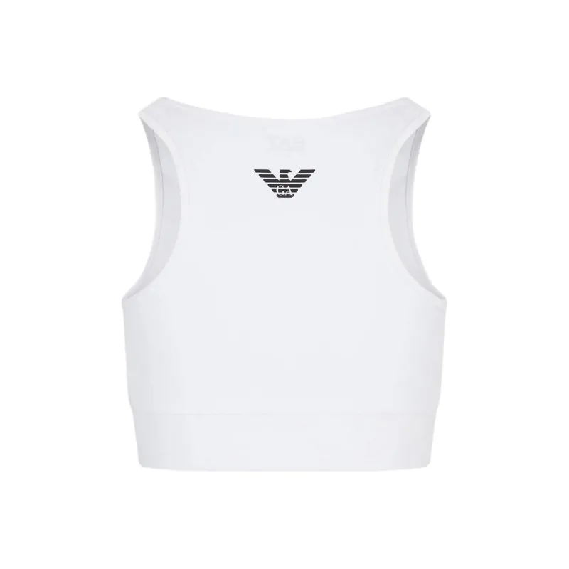EMPORIO ARMANI Logo Printed Square Neck Sports Bra-1