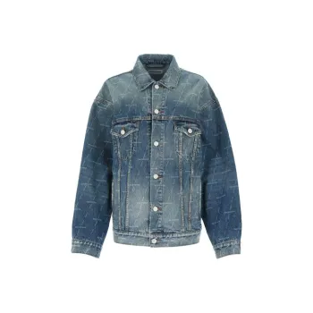 Balenciaga Large Fit Denim Jacket 'Authentic Dark Blue'