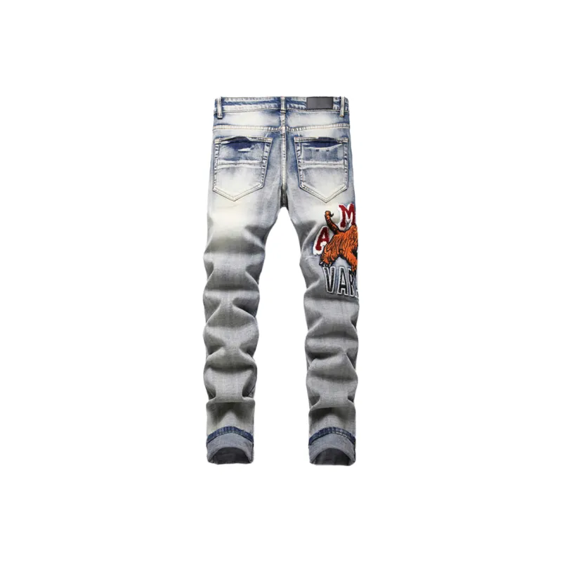 PAINT STAIN Jeans Unisex Blue-1