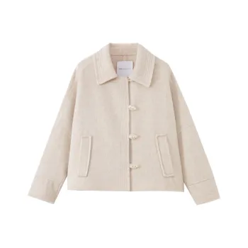 SHUIYUNJIAN Coats Women's Beige Apricot
