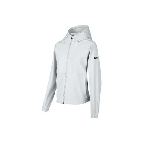 Skechers Outdoor Hiking Warm Water Resistant Windproof Windbreaker Jacket Women's Light Gray