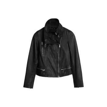 ALLSAINTS Leather Jackets Women's Black