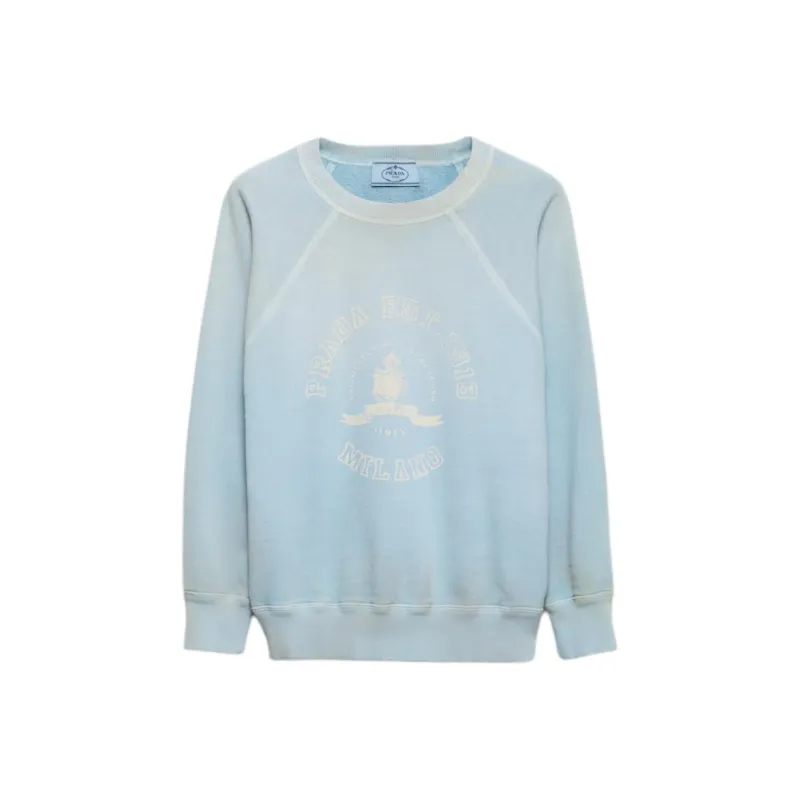 PRADA SS25 Sweatshirt Women's Interstellar Blue-0