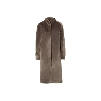 JYOSEI Velvet feel Coat Women's Brown