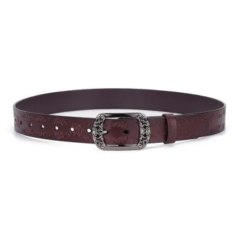 Yalu Cow Split Leather Belts Unisex Width 3.3CM