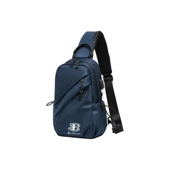 BEN SHERMAN Nylon Crossbody Bag, Shoulder Bag, Sling Bag Unisex Royal Blue/Black