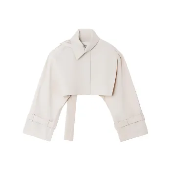 COS Cropped Coats Women's Light Beige