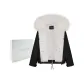 Black Cropped Silhouette Parker+Gray Snow Fox (Gift Box Set)