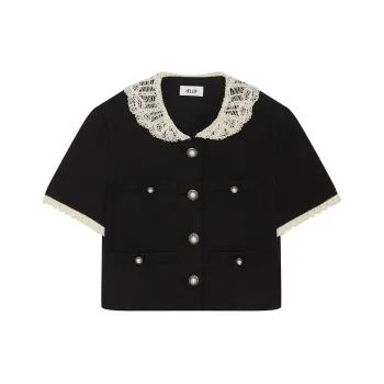 D'zzit Cropped Coats Women's Black