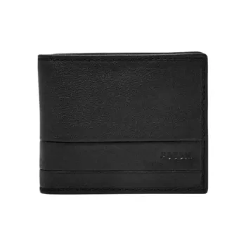 FOSSIL Leather Wallet Men's Black