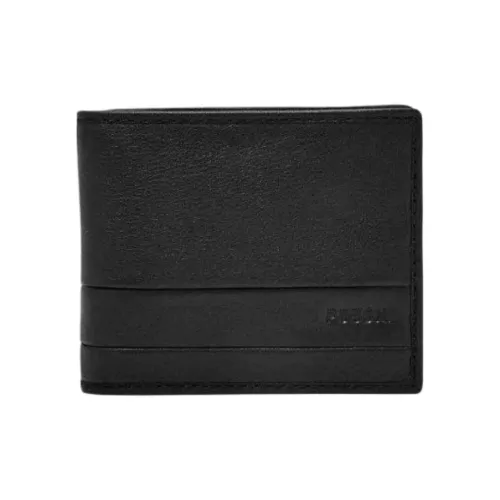 FOSSIL Leather Wallet Men's Black