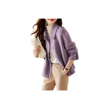 XWI Coats Women's Purple Gray