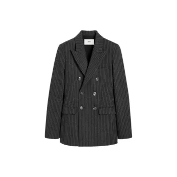 AMIPARIS Double Breasted Stripe Detailed Jacket