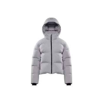 ARITZIA The Super Puff2OTM Shorty   RainstopTM Down Jacket Women's Marble Grey/Marble Gray