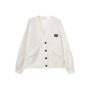 SHUIYUNJIAN Cropped Coat Women's Ivory White