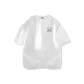 White (Square and Circle) Chest Logo