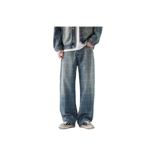 BENGEN Jeans Unisex Blue