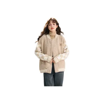SMEN Baseball Jacket Women's Khaki