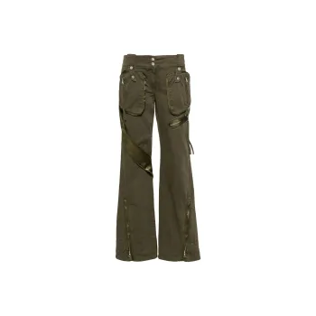 Blumarine Satin insert Cargo Trousers