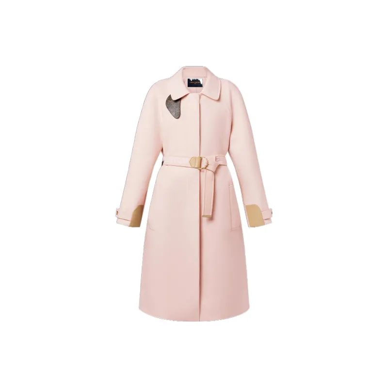 LOUIS VUITTON Trench Coat Women's Pink-0