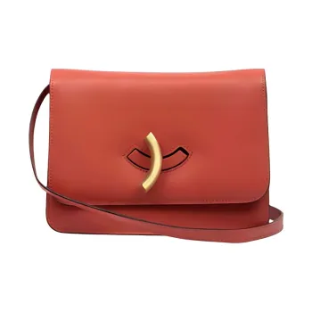 Little Liffner Cow Leather Shoulder Bag Small Size Women's Tomato Red