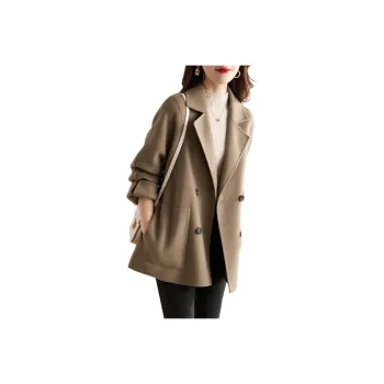 Mo Han Yi Mei Coats Women's Chocolate Camel