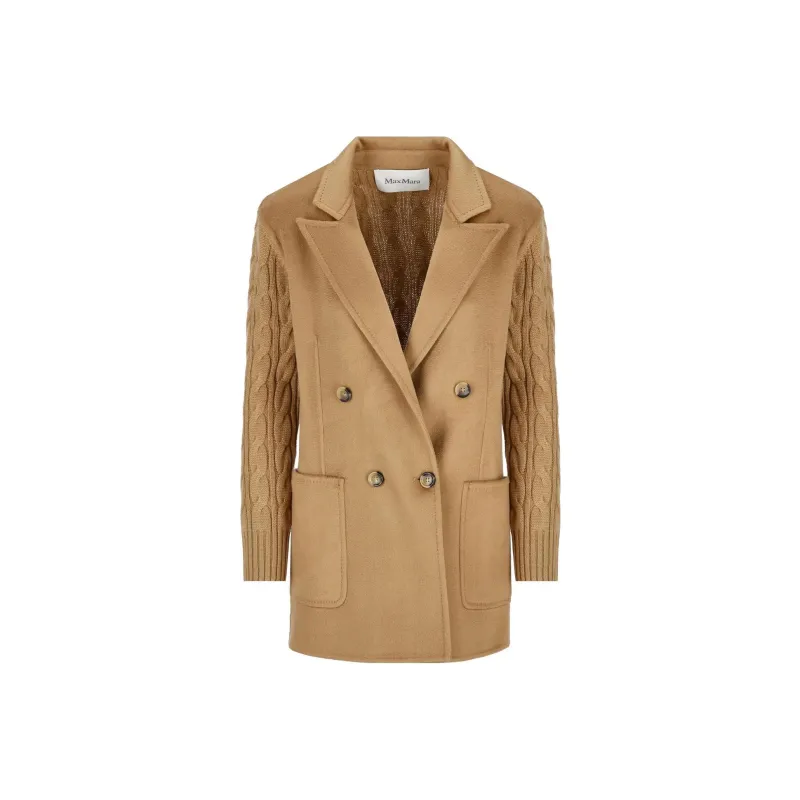 MaxMara Double-breasted Wool-cashmere Blend Coat-0