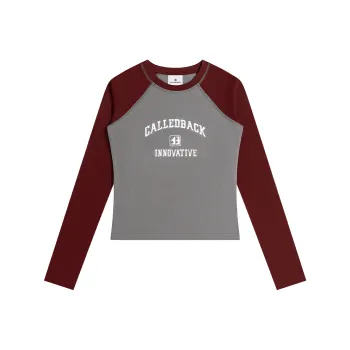 CALLED BACK Sweatshirt Women's Gray Red