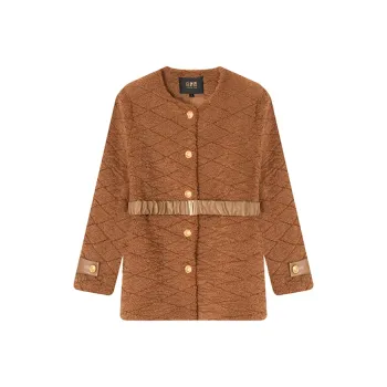 LOUISY AO Velvet feel Coat Women's Coffee