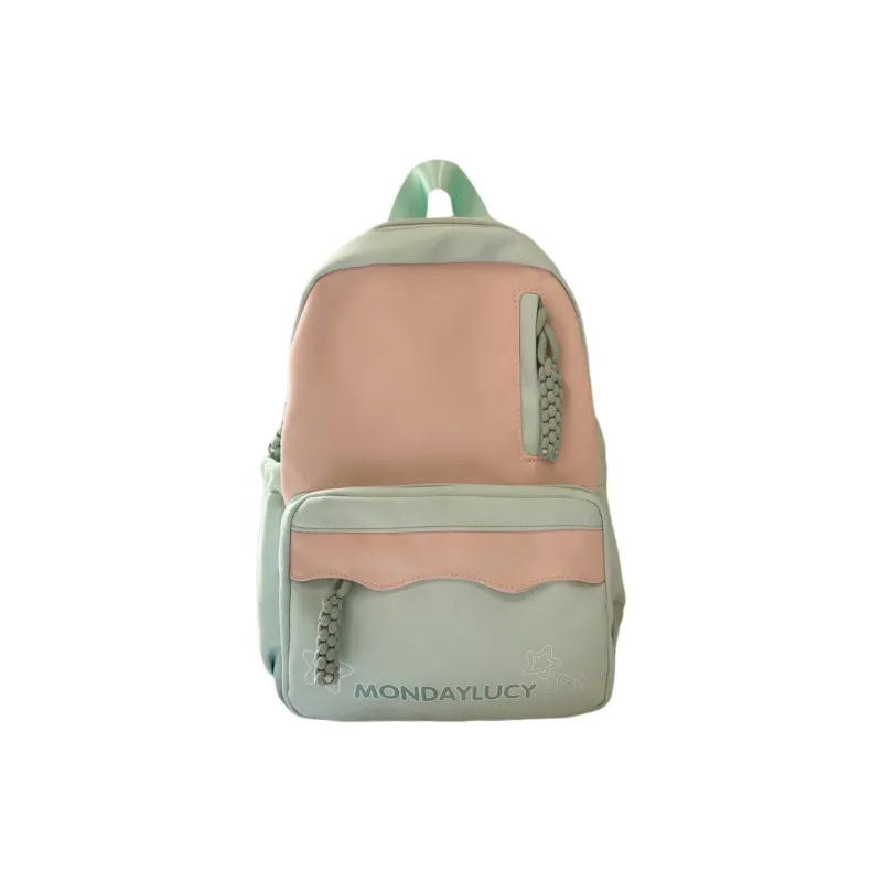 AIBAG Nylon Backpack Women's Purple/Green/Blue/Brown/Pink/Black-3