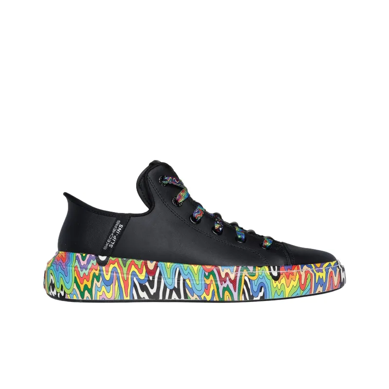 Snoop Dogg X Jen Stark x Skechers Snoop One Anti Slip Wear Resistant Low Top Casual Shoes Unisex Black-1