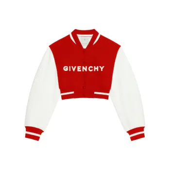 GIVENCHY FW24 Cropped Coats Women's Red White