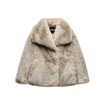 ZARA ZW Series Coats Women's Dark Taupe