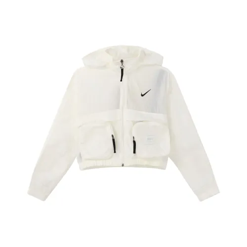 Nike Cropped Coats Women's Sail White