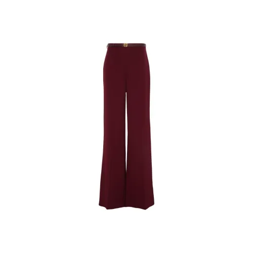 Elisabetta Franchi Belted Pressed Crease Palazzo Pants